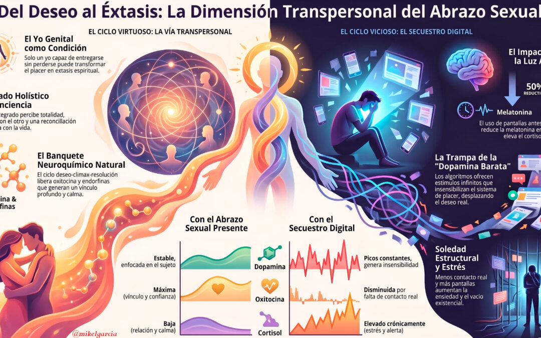 Del deseo al éxtasis: la dimensión transpersonal del abrazo sexual