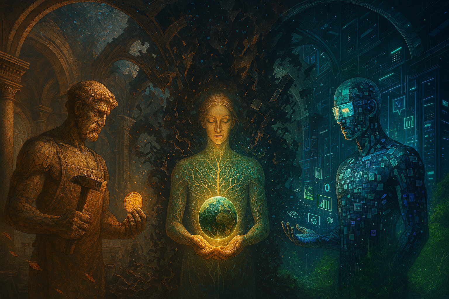 Del «homo productor» al «homo símbolo» en el capitalismo tardío, epigénesis histórica y futuro homo transhumano.