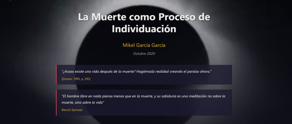 La muerte como proceso de individuación