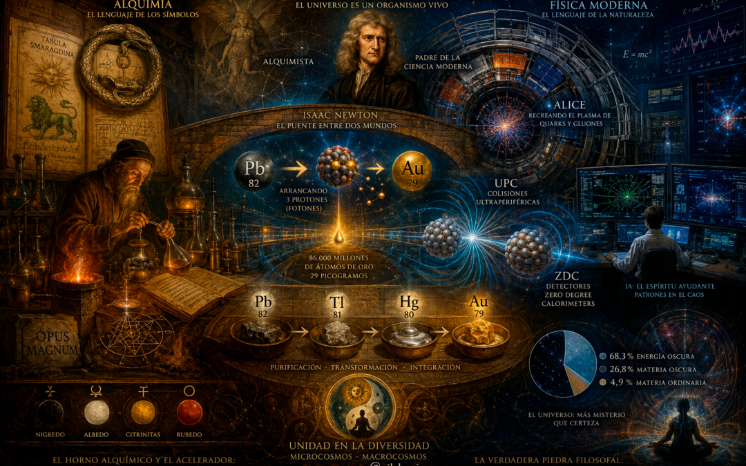 El LHC, Newton y la Piedra Filosofal: cuando la alquimia susurró y la física moderna confirmó.