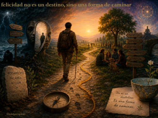 La felicidad no es un destino, sino una forma de caminar en el arte de vivir con la conciencia.