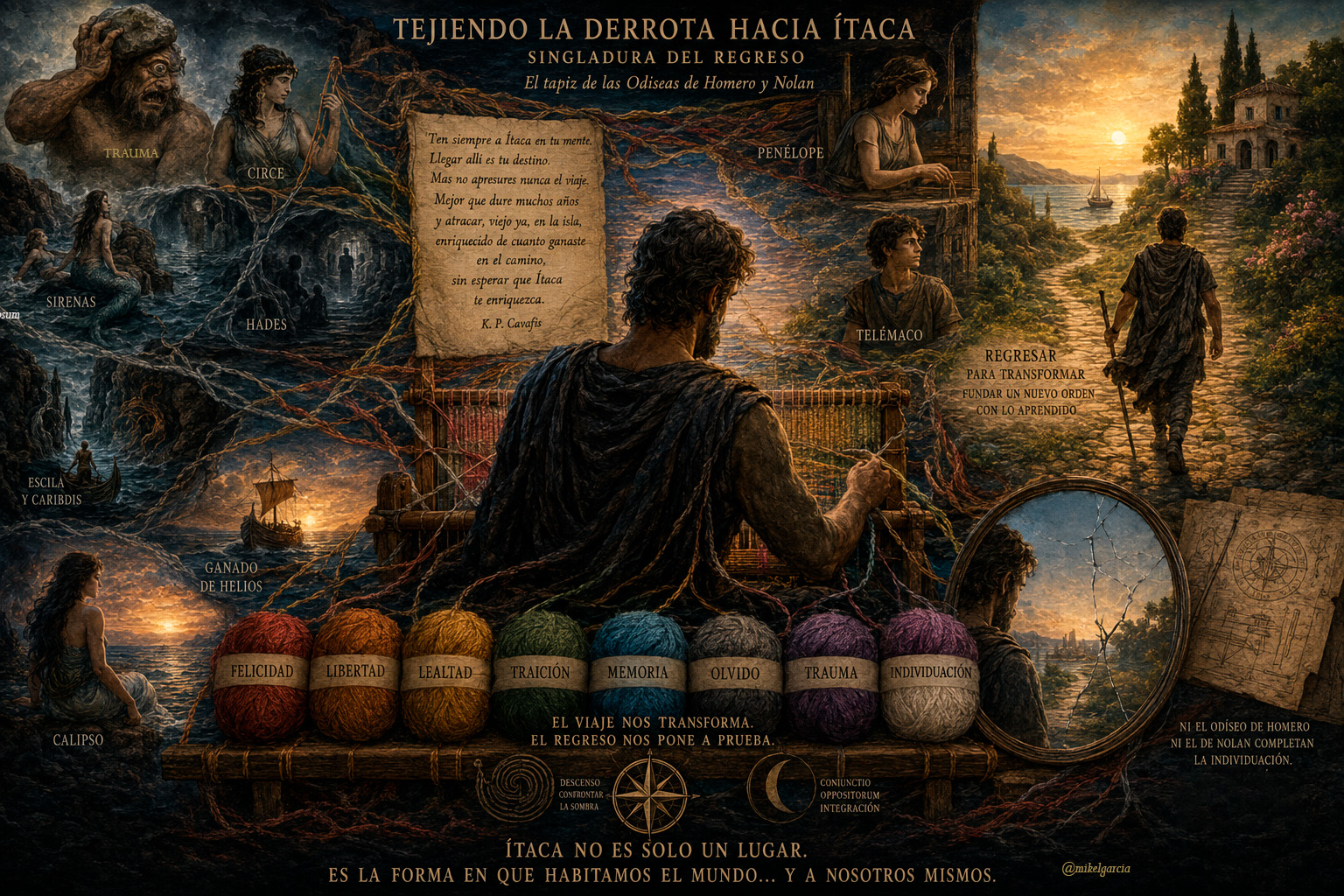 Tejiendo la derrota hacia Ítaca: singladura del regreso